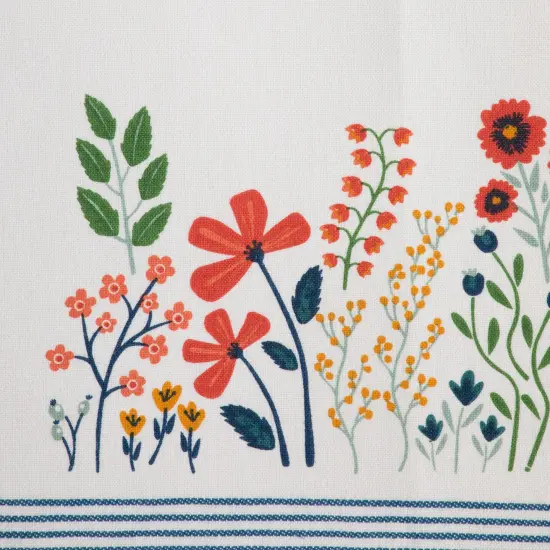 DII Flower Garden Embellished Table Runner 14x72 {2}