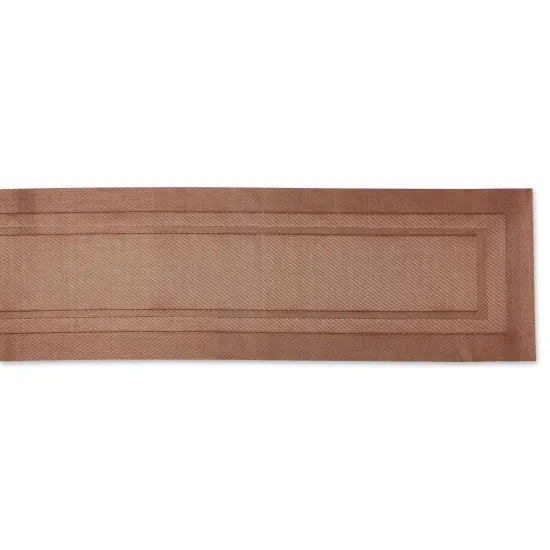 DII Cinnamon PVC Doubleframe Table Runner 14x72 {2}
