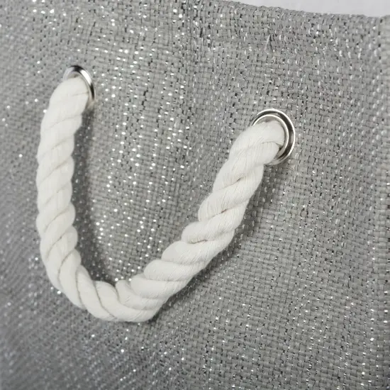 DII Paper Bin Lurex Gray/Silver Rectangle Small {3}