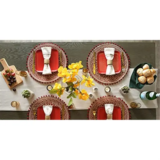 DII Solid Mineral Gray Windowpane Terry Dishtowel 4 Piece {5}