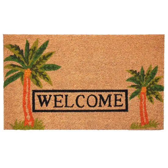 Palm Welcome Doormat {1}