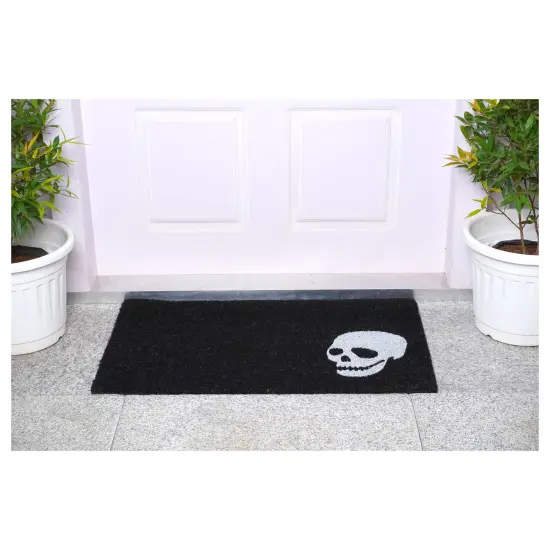 White Skull Doormat {5}