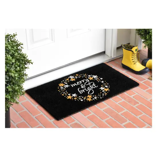 Star Holiday Greeting Doormat {3}