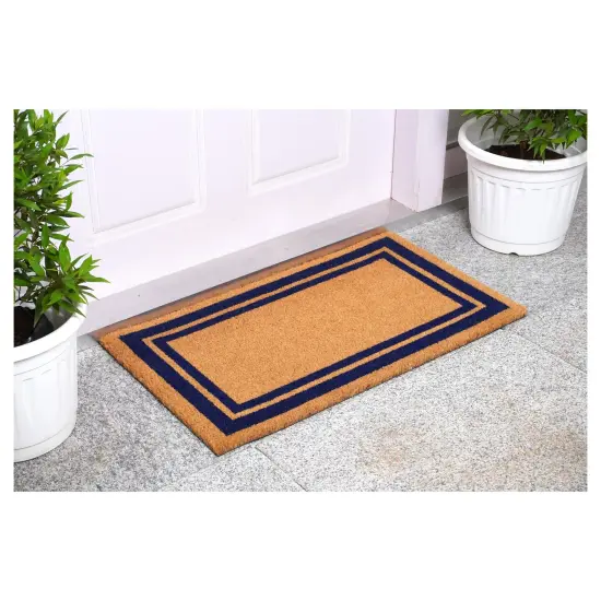 153001830NP Dark Blue Border Doormat {3}