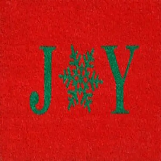 Snowflake Joy Doormat {1}