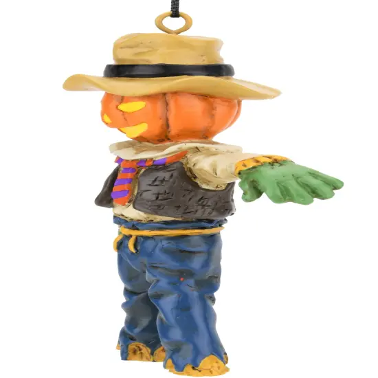 Tree Buddees Pumpkin Head Scarecrow Halloween Ornament {5}