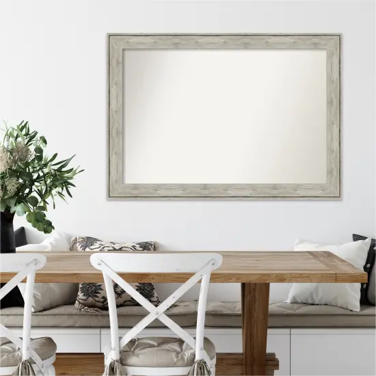 Amanti Art Non-Beveled Wall Mirror, Crackled Metallic Frame {7}