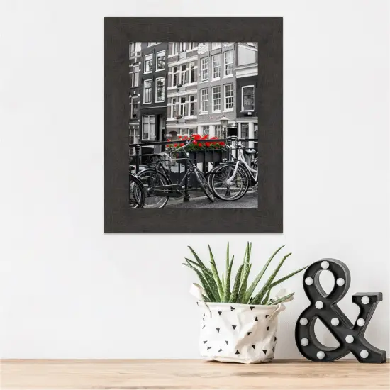 Amanti Art Rustic Plank Narrow Picture Frame Plank Espresso {5}