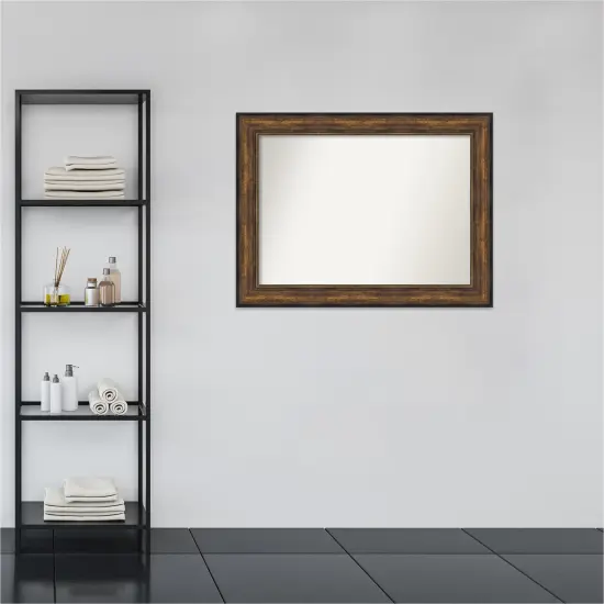 Amanti Art Non-Beveled Wall Mirror, Ballroom Bronze Frame {6}
