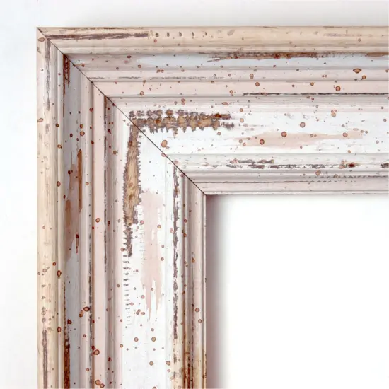 Petite Bevel Wood Wall Mirror, Alexandria Frame Alexandria White Wash {3}