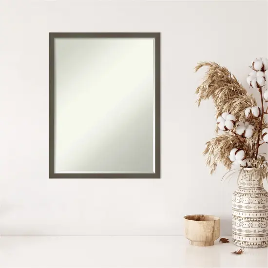 Petite Bevel Wood Wall Mirror, Svelte Frame Svelte White {7}