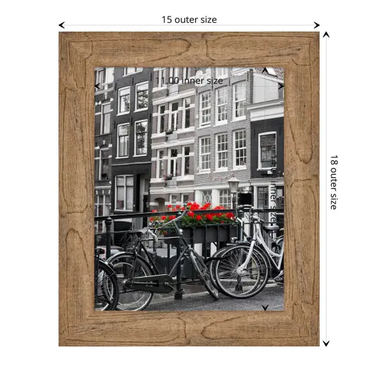 Owl Brown Narrow Wood Picture Frame {1}