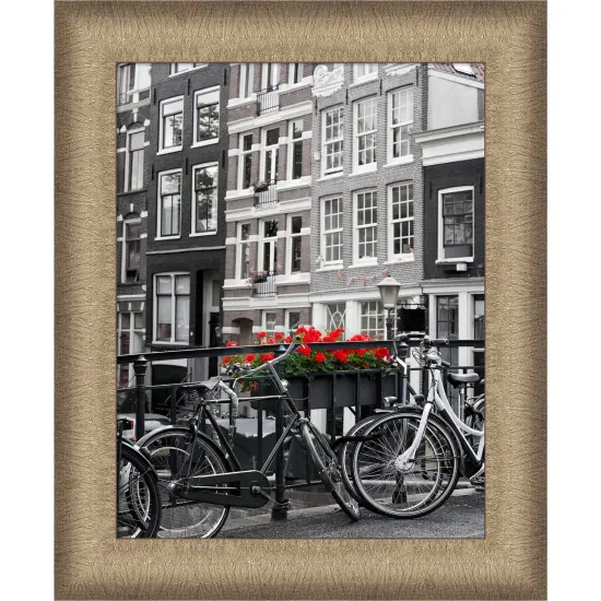 Amanti Art Elegant Brushed Narrow Picture Frame Elegant Bronze {1}