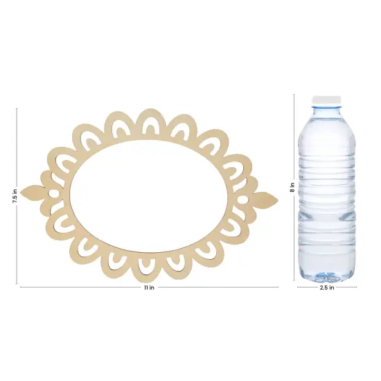 Oval-shaped Wooden Picture Frames, 7-7/16" by 11", 3/16" Thick | Woodpeckers {3}