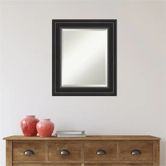 Beveled Bathroom Wall Mirror, Ridge Frame {6}