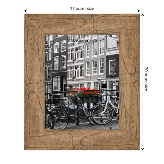 Owl Brown Wood Picture Frame {1}