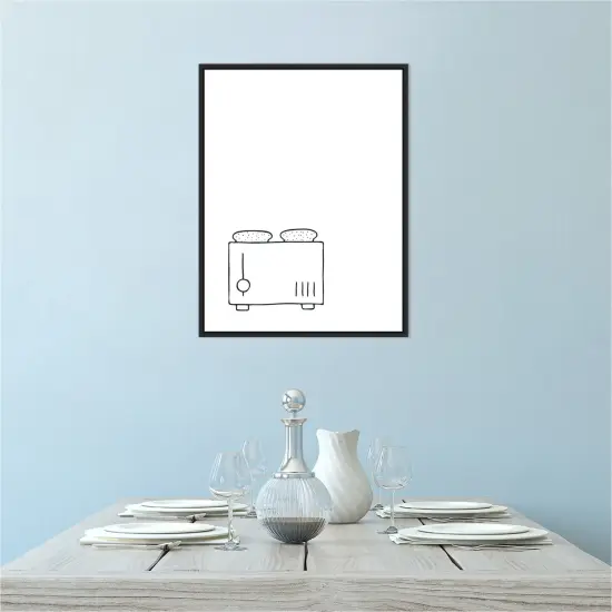 Simply Toaster by Amanti Art Portfolio Canvas Art Framed {6}