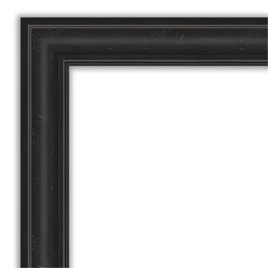 Amanti Art Non-Beveled Wall Mirror, Shipwreck Black Frame {9}