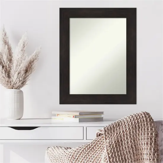 Amanti Art Non-Beveled Wall Mirror, Furniture Espresso Frame {6}