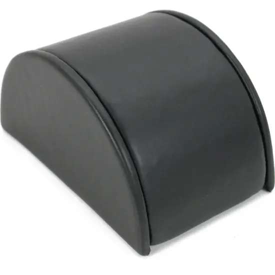 Black Leather Bracelet Half Moon Display Ramp New 5" {2}