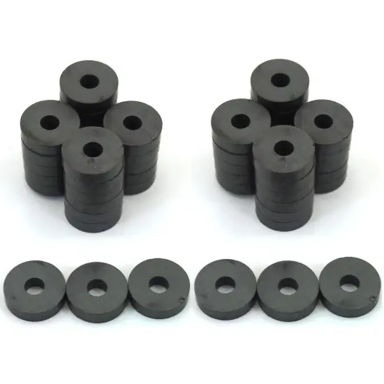 25 Round Disc Ferrite Magnets Crafts Hobby Home Model Fridge Office Part 3/4" {4}