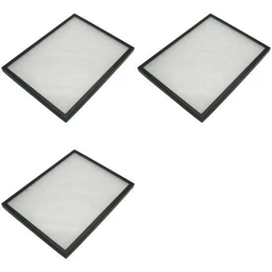 Specimen Antique Display Cases Frame Black with Glass Top 16" x 12" x 3/4" Pack of 3 {1}