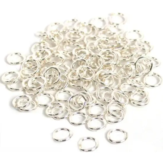 100 Jump Ring Sterling Silver O Ring Parts 20 Gauge FindingKing {1}