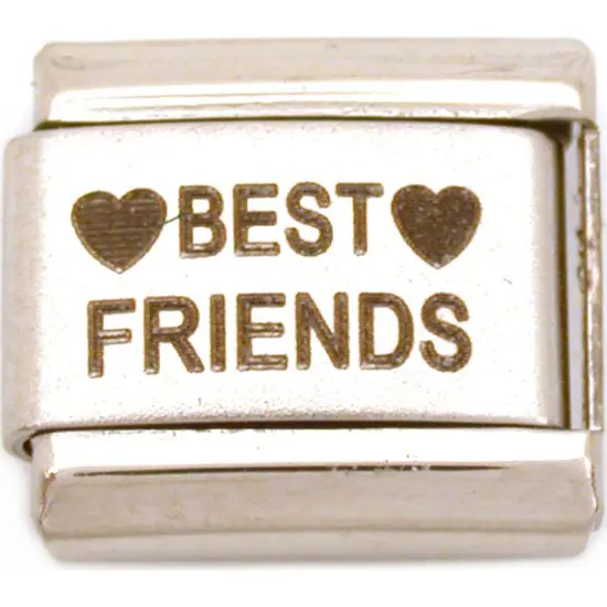 Best Friends Italian Charm Laser 9mm {1}