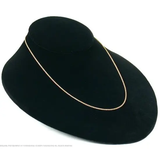 3Pc Black Velvet Jewelry Display Bust Chain Necklace 8" {6}