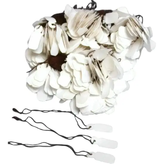 4000 Retail Jewelry Price White Display Tags Labels String Self Stick Sickers {2}