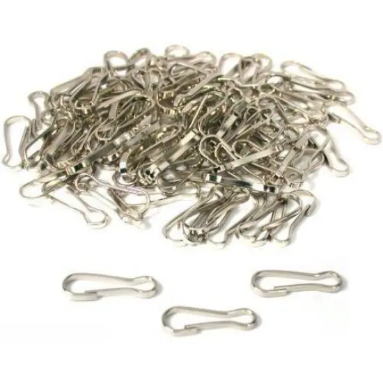 100 Lanyard Hook Craft & Hobby ID Card Key Chain Parts {1}