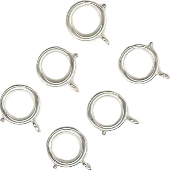 6 Sterling Silver Spring Ring Clasp Watch Jewelry 16mm {1}