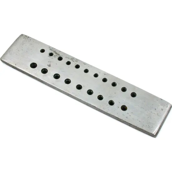 20 Round Hole Drawplate Jewelers Wire Draw Plate Tool {1}
