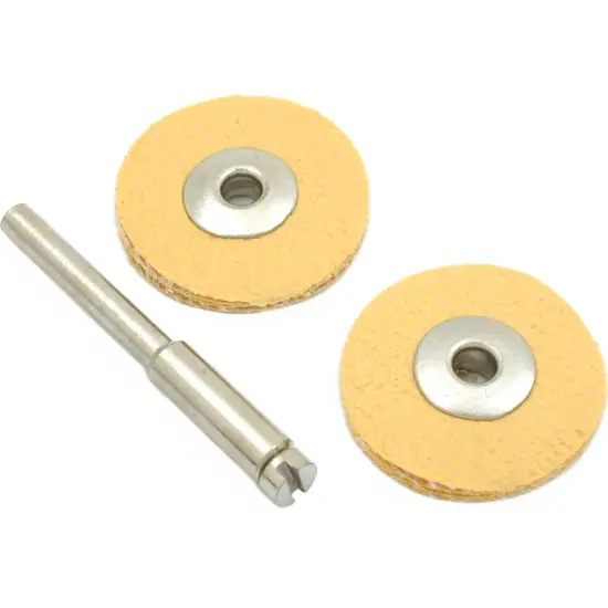 3 Leather Buffing Wheels Jewelers Gold Polishing 7/8" {1}