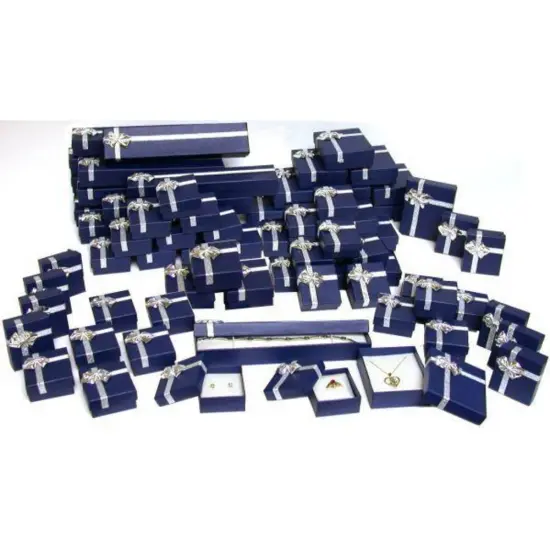 72 Bowtie Ring Bracelet & Earring Jewelry Gift Boxes {1}