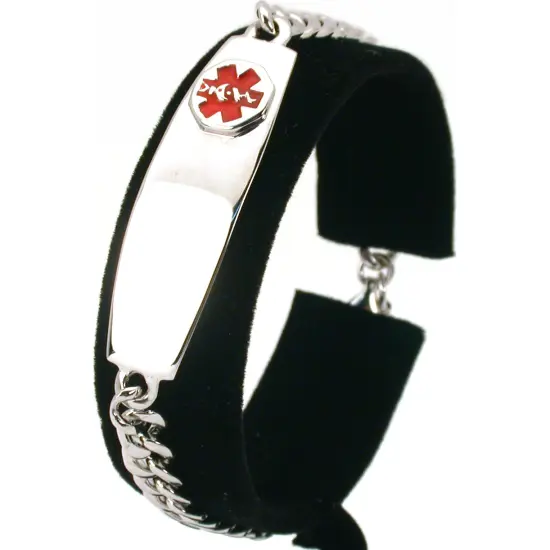 Medical ID Info Bracelet Sterling Silver Jewelry 7.5" {1}