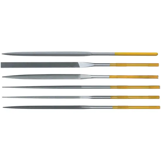 Grobet 18cm INOX 6-pce Set File, Cut 0, Item No. 30.122V {1}