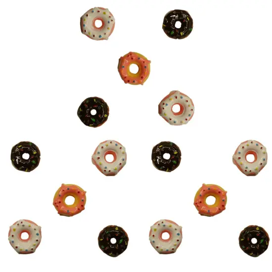 Buttons Galore Flatback Embellishments for Crafts - Donuts - 15 Pieces {5}