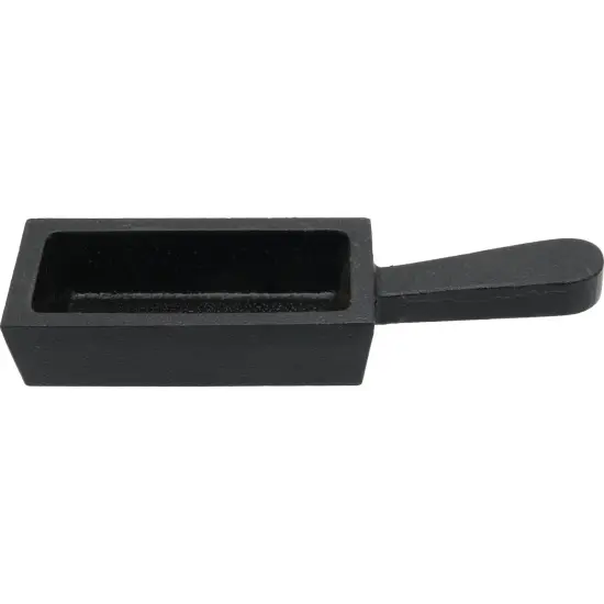 Cast Iron Open Ingot Mold 120x45x30 mm 124g 4 oz Capacity for Gold and Silver {2}