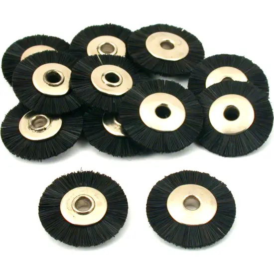 12 Stiff Hair Wheel Brush Jewelers Polishing Tool 3/4" {1}