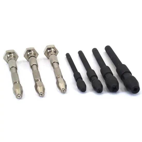 7 Watchmakers Pin Vises Jewelers Watch Drilling Tools {1}