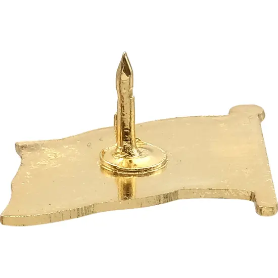 12 Gold Plated American Flag Pins United States USA Hat Tie Lapel Tacks {6}