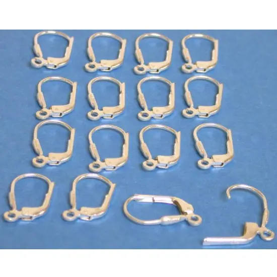 16 Sterling Silver Lever Back Earring Wires FindingKing {1}