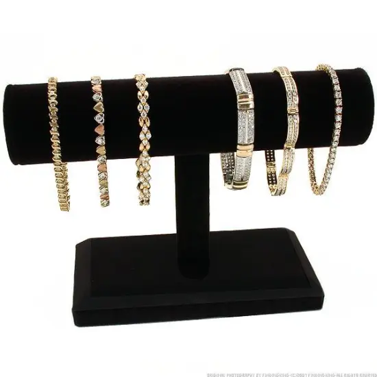 Black Bracelet T Bar Necklace Displays Case Holder New {5}