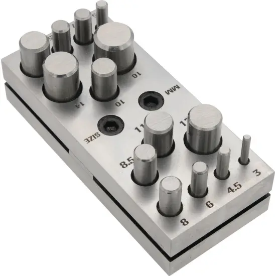 14 Disc Cutters Jewelers Holder Metalworking Punches {4}