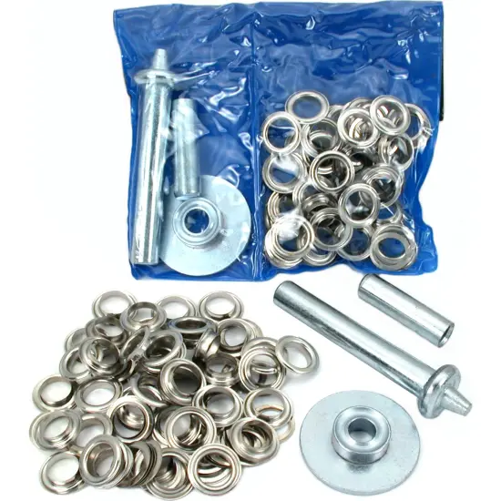 Tarp Tent Awning Repair Grommet Install Tool Kit 206 Pc {1}