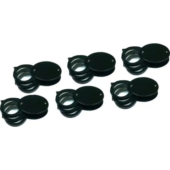 Loupe 5X 10X 20X Folding Magnifier Magnifying Tools {1}