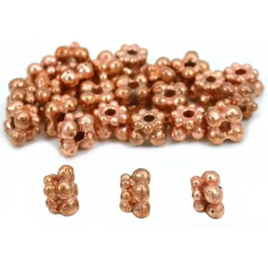 Bali Spacer Beads Copper Plated Jewelry 5mm Approx 25 {1}