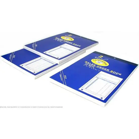 3 Sales Order Receipt Book Carbonless Record Sheet Form 5 9/16" x 8 7/16" {1}