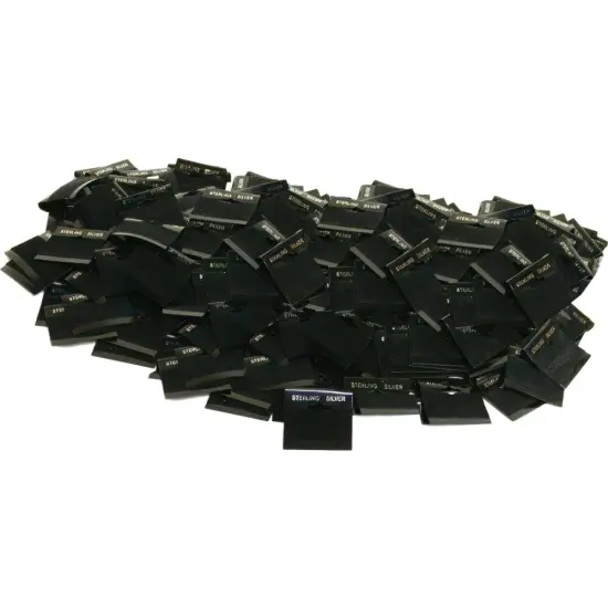300 Black Sterling Silver Earring Cards 1 1/2" {1}